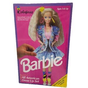 1991 Colorforms - Barbie All American Dress Up Set - #740 {102}